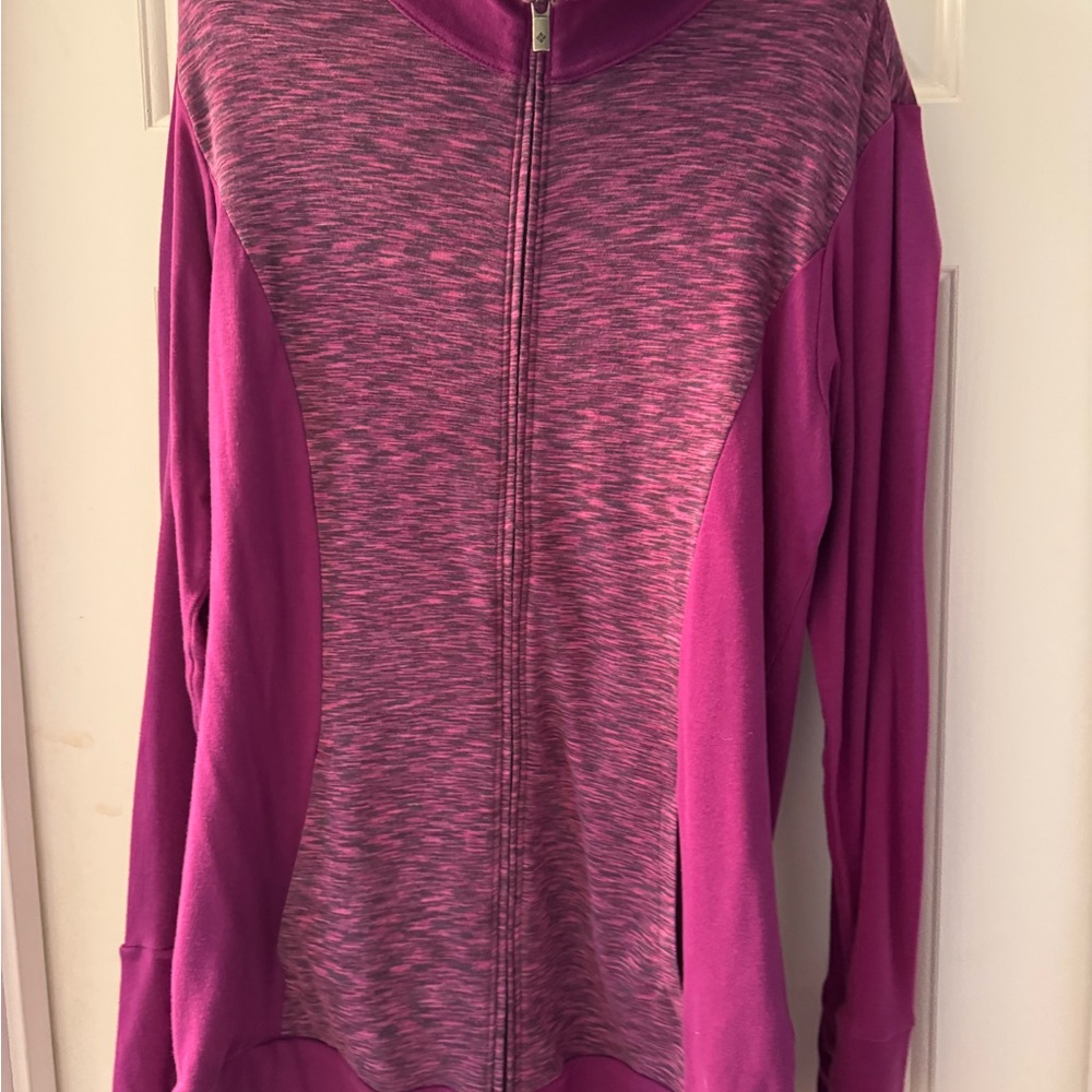 Vibrant  Space-dyed Fuchsia Women's Jacket